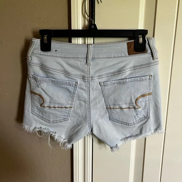Denim Blue and Light Wash Jean Shorts - Picture 5 of 5
